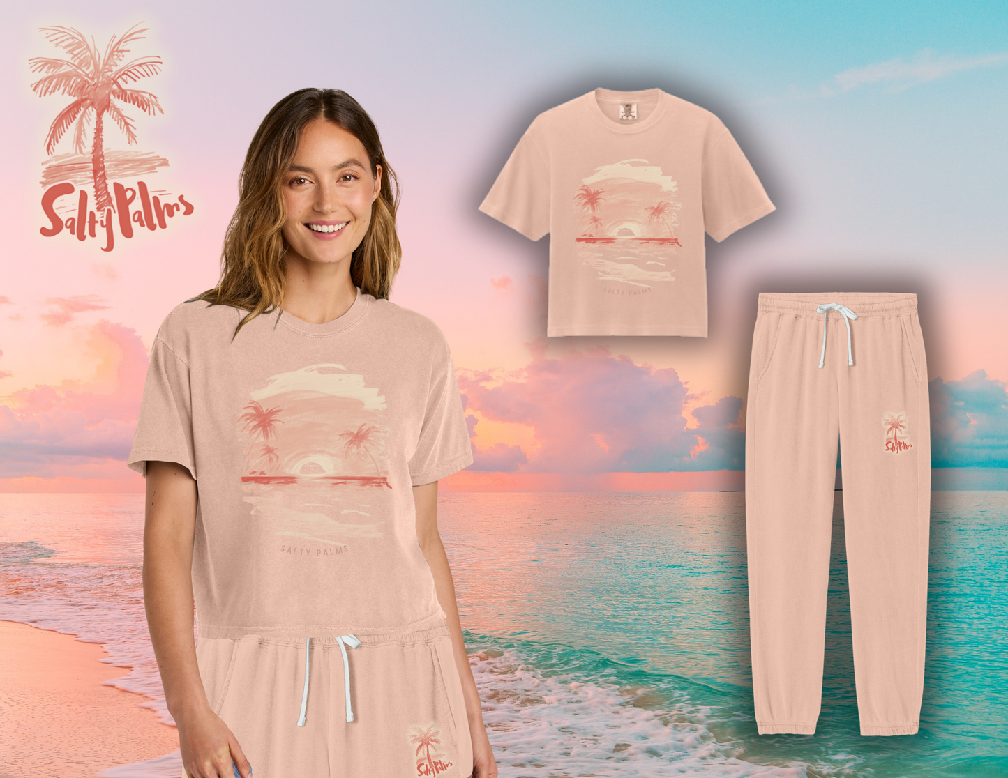 Peachy Pink Loungewear Set