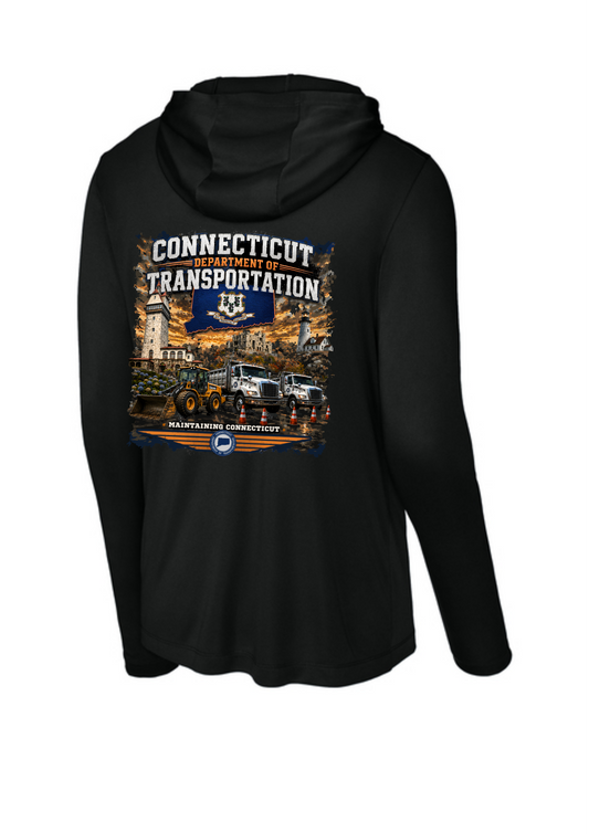 Performance long sleeve hooded tee