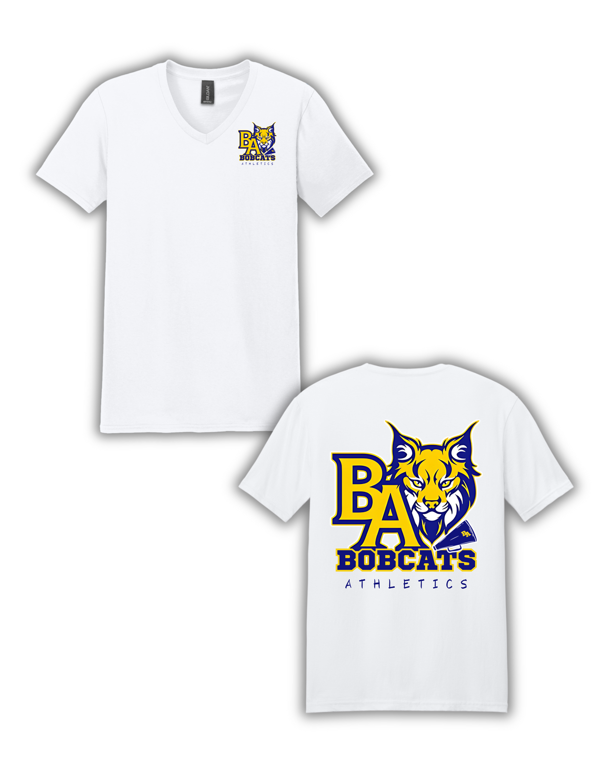 Adult Unisex Tee-  BA Athletics/Megaphone Logo