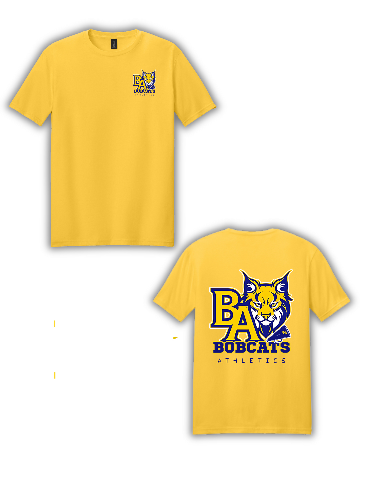 Adult Unisex Tee-  BA Athletics/Megaphone Logo