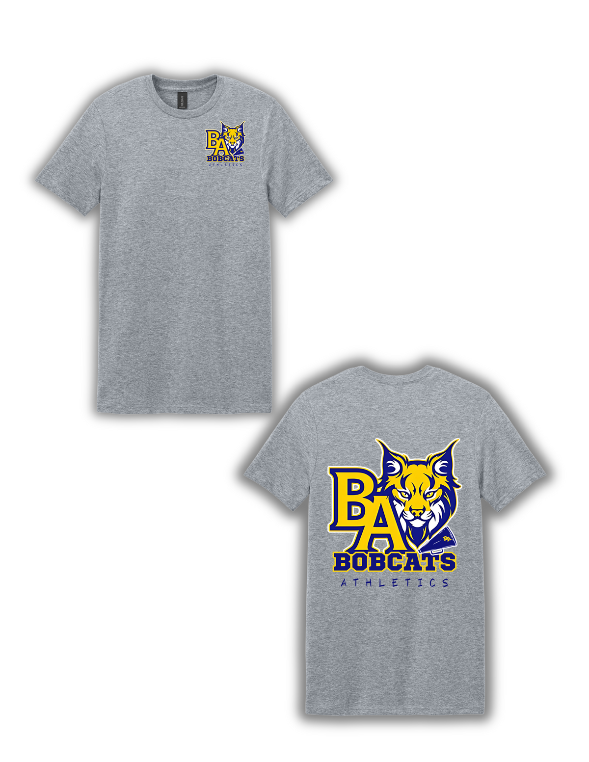 Adult Unisex Tee-  BA Athletics/Megaphone Logo