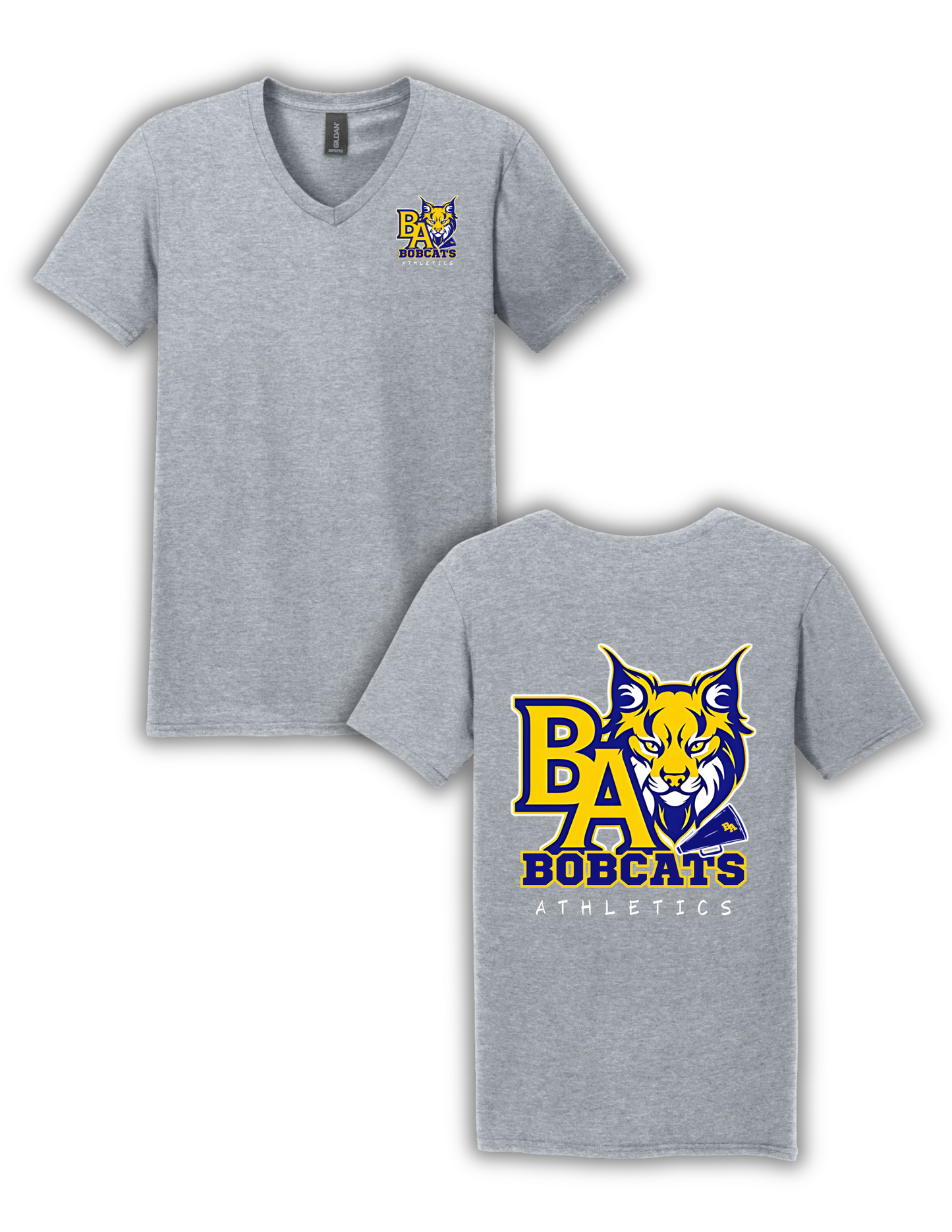 Adult Unisex Tee-  BA Athletics/Megaphone Logo