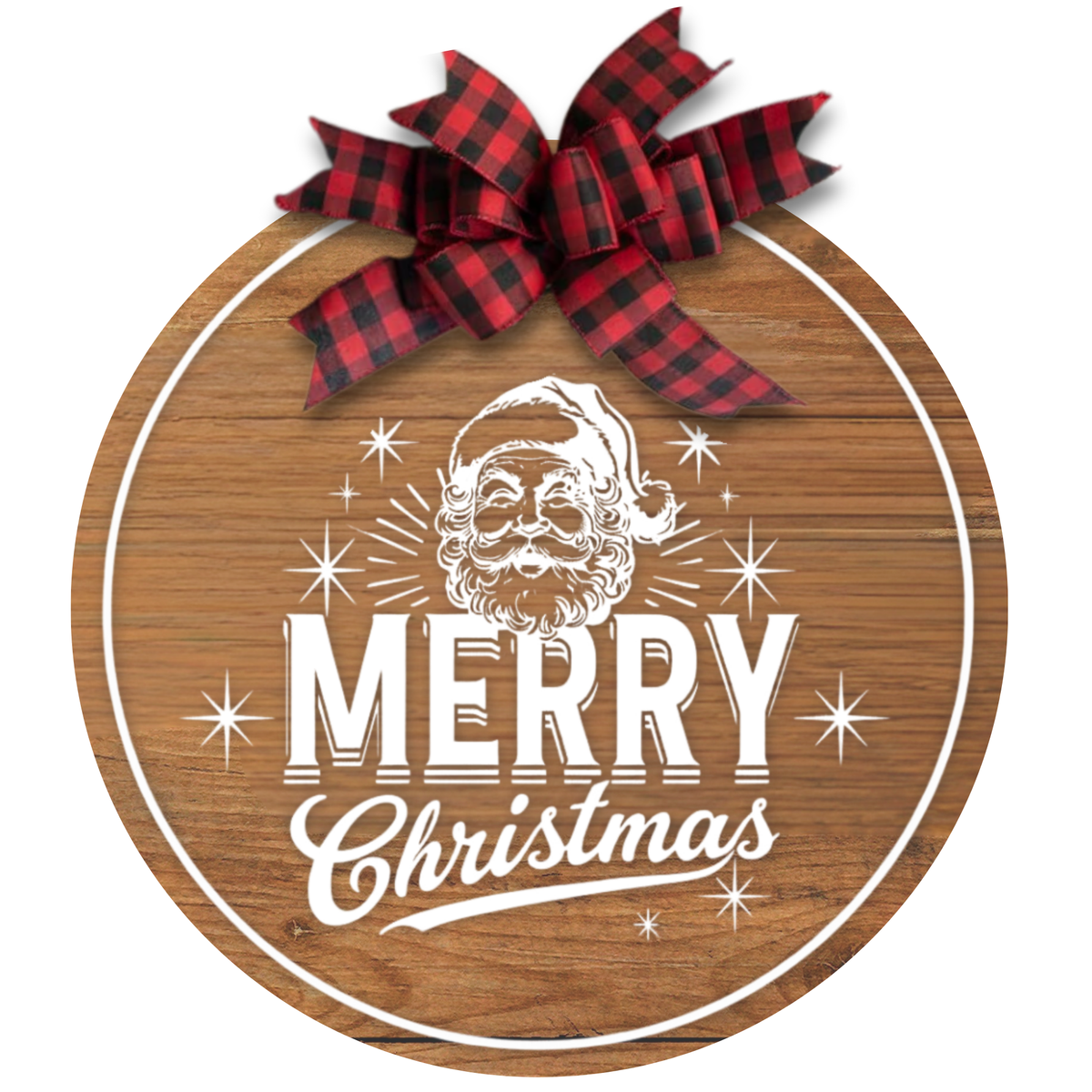 12" Wood Santa sign