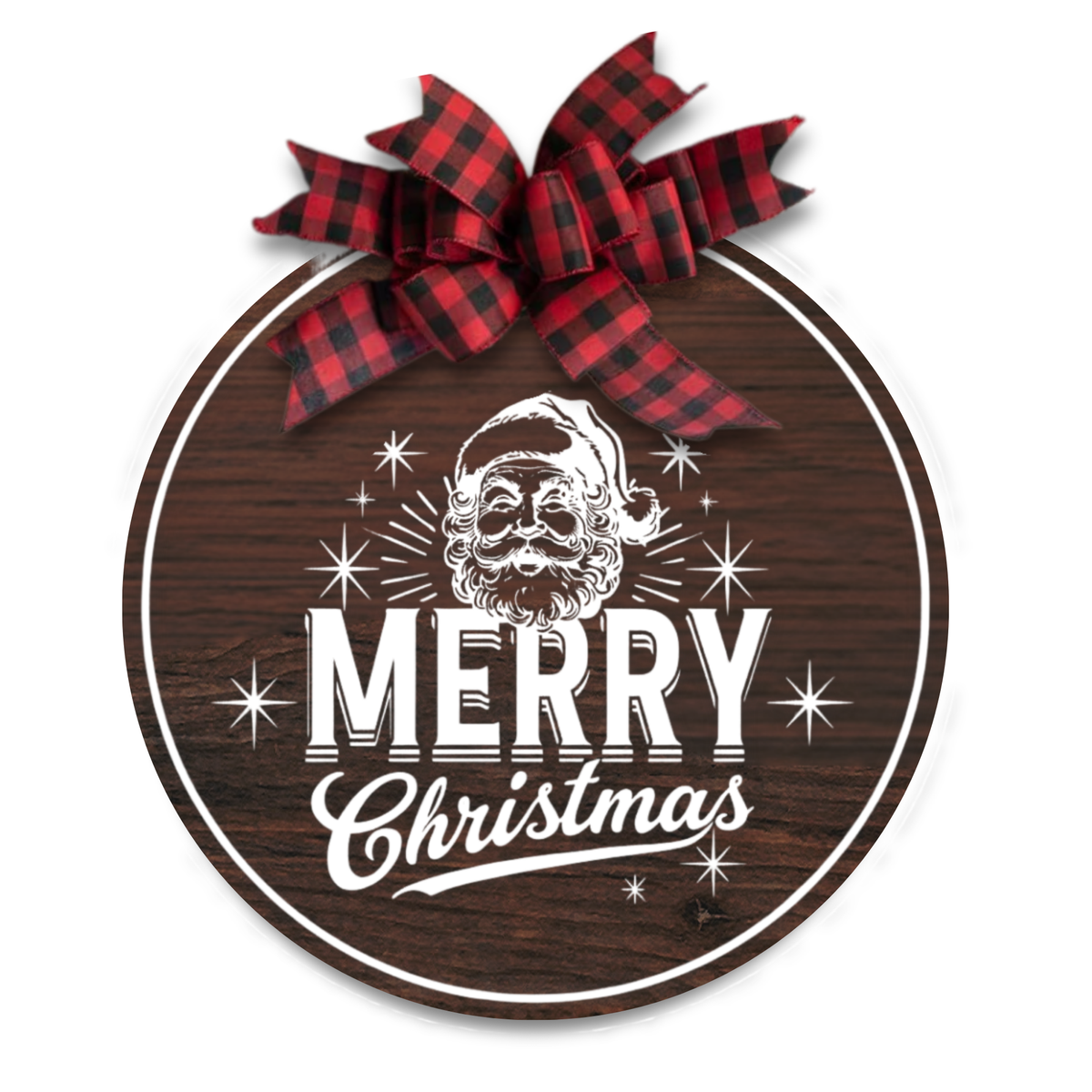 12" Wood Santa sign