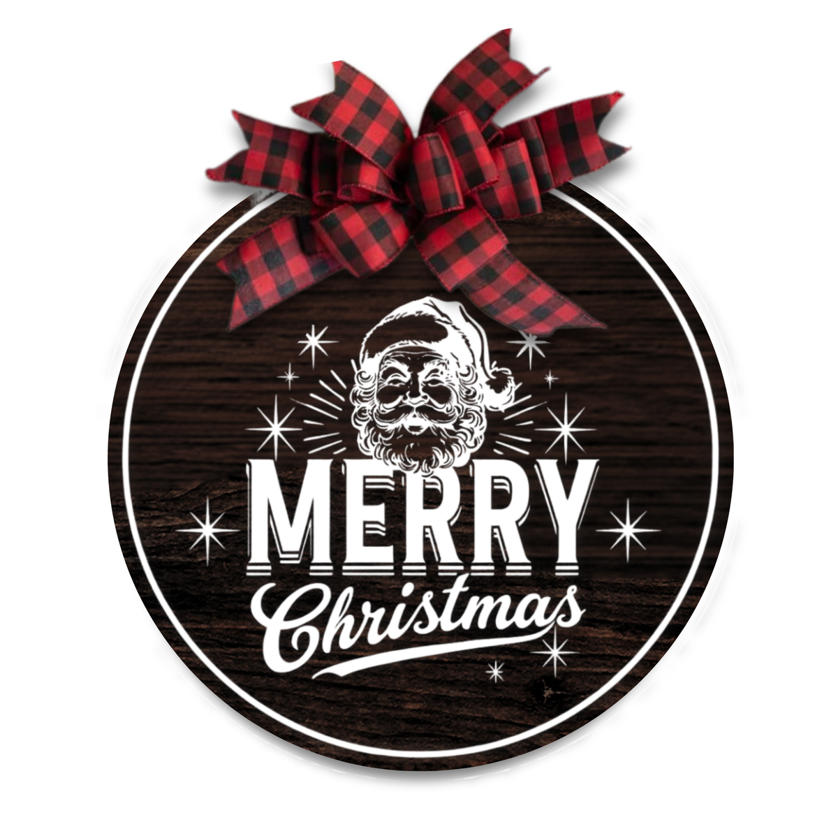 12" Wood Santa sign
