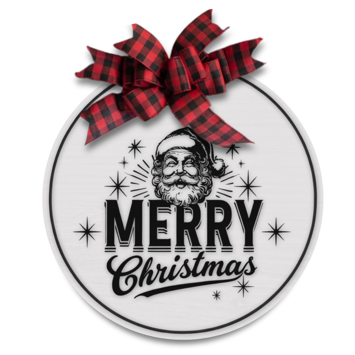12" Wood Santa sign