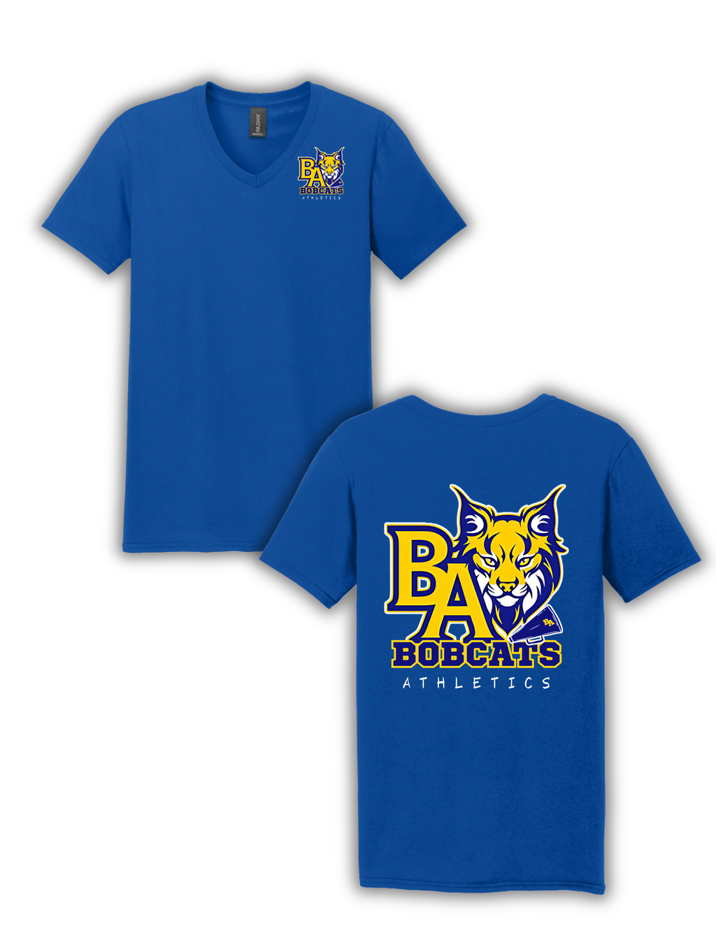Adult Unisex Tee-  BA Athletics/Megaphone Logo