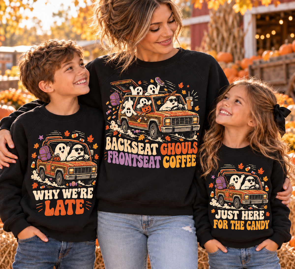 Carpool Chaos Cozy Sponge Fleece Crewneck