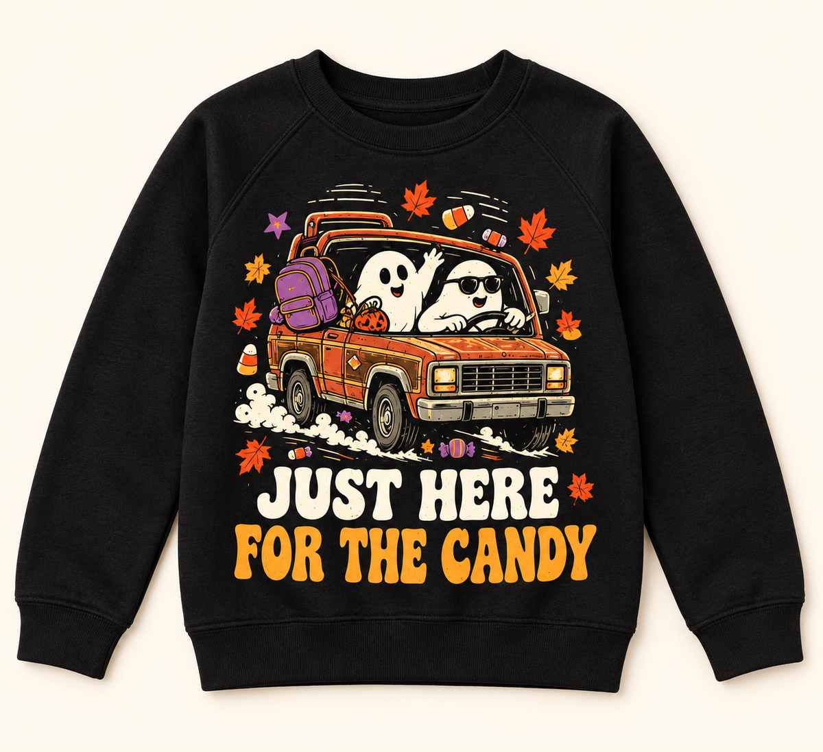 Carpool Chaos Cozy Sponge Fleece Crewneck