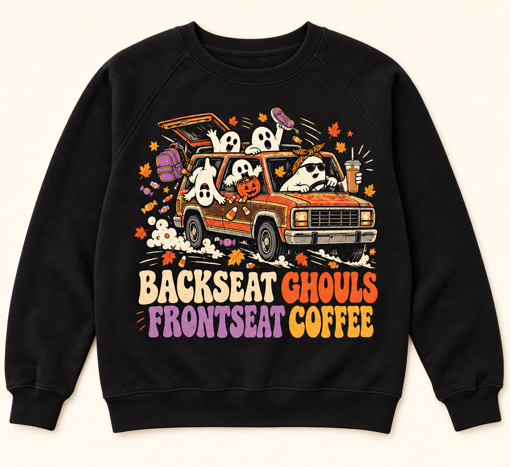 Carpool Chaos Cozy Sponge Fleece Crewneck