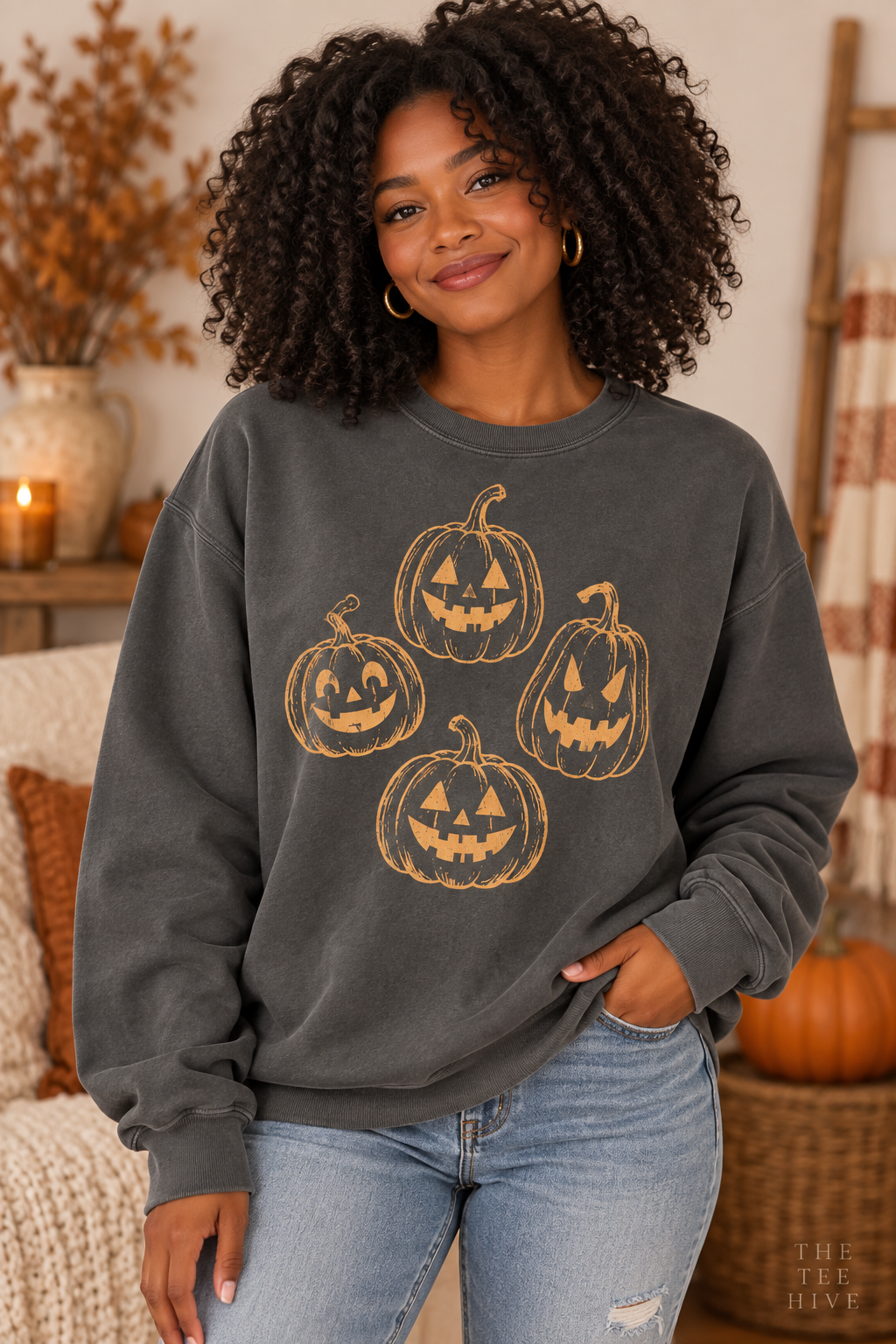 Jack-o-lantern Crewneck Sweatshirt