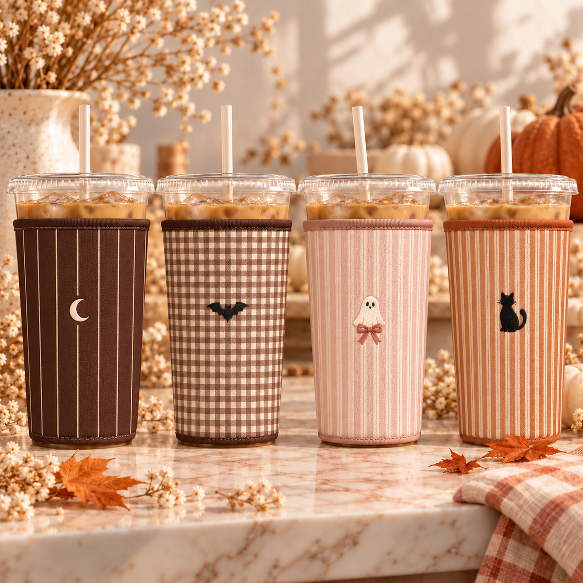 Halloween Iced Coffee Sleeves