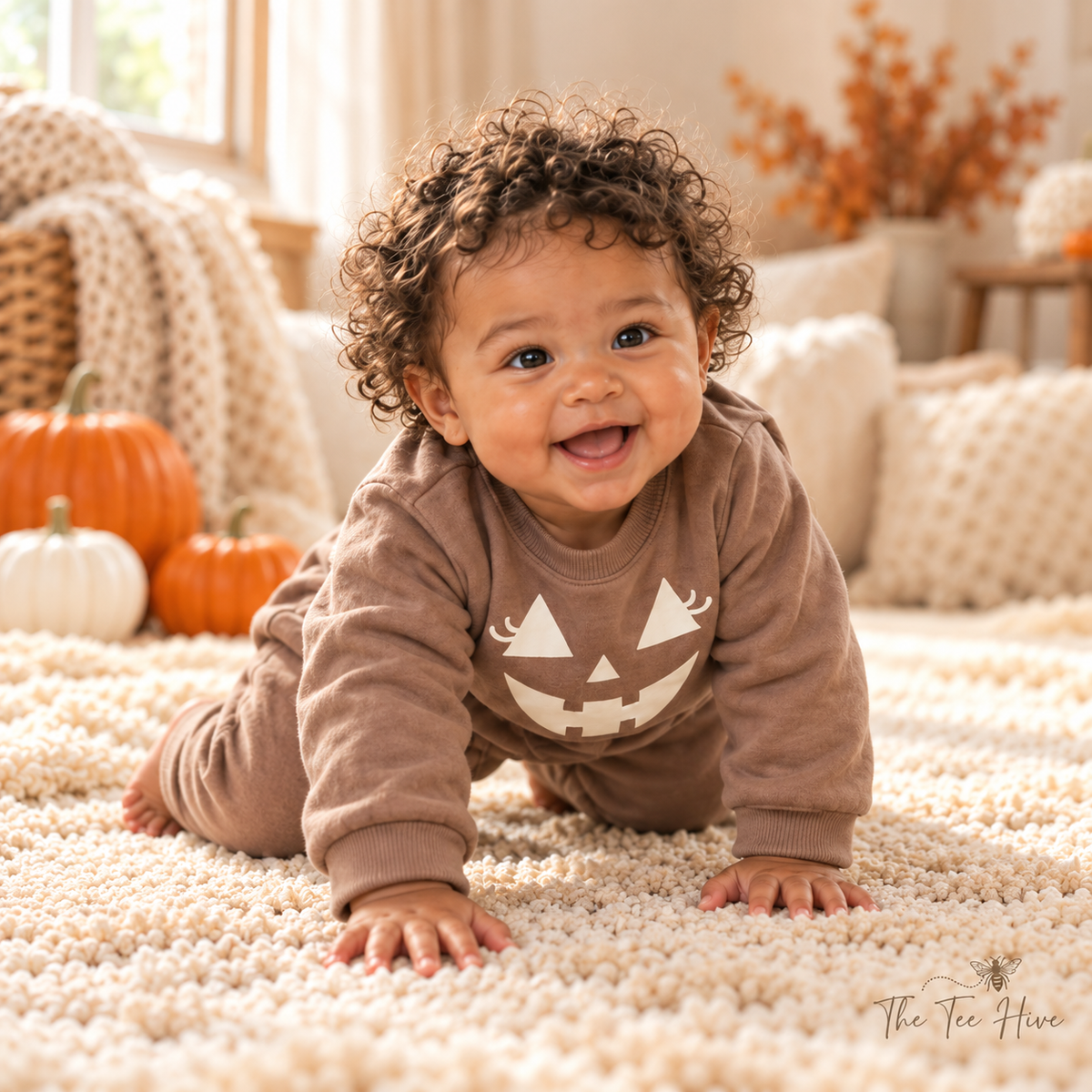 Little Pumpkin Lashes Sweat Set Infant/Toddler