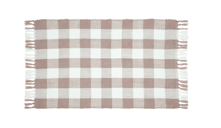 Layering rug for under entry mat