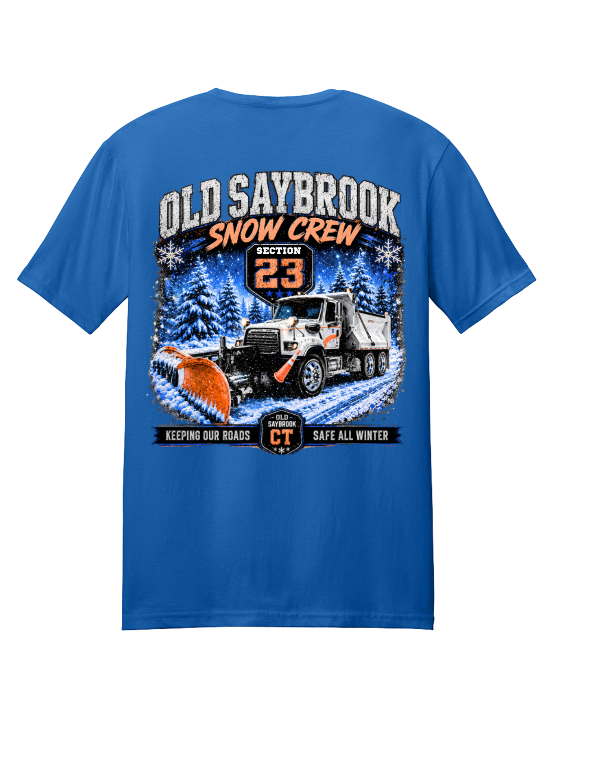 SNOW CREW Unisex Short Sleeve Tee Cotton/Poly Blend