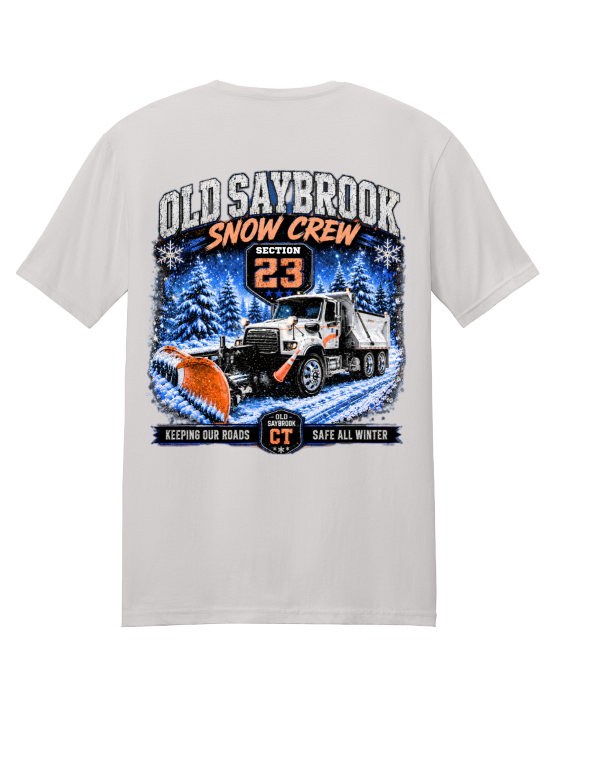 SNOW CREW Unisex Short Sleeve Tee Cotton/Poly Blend