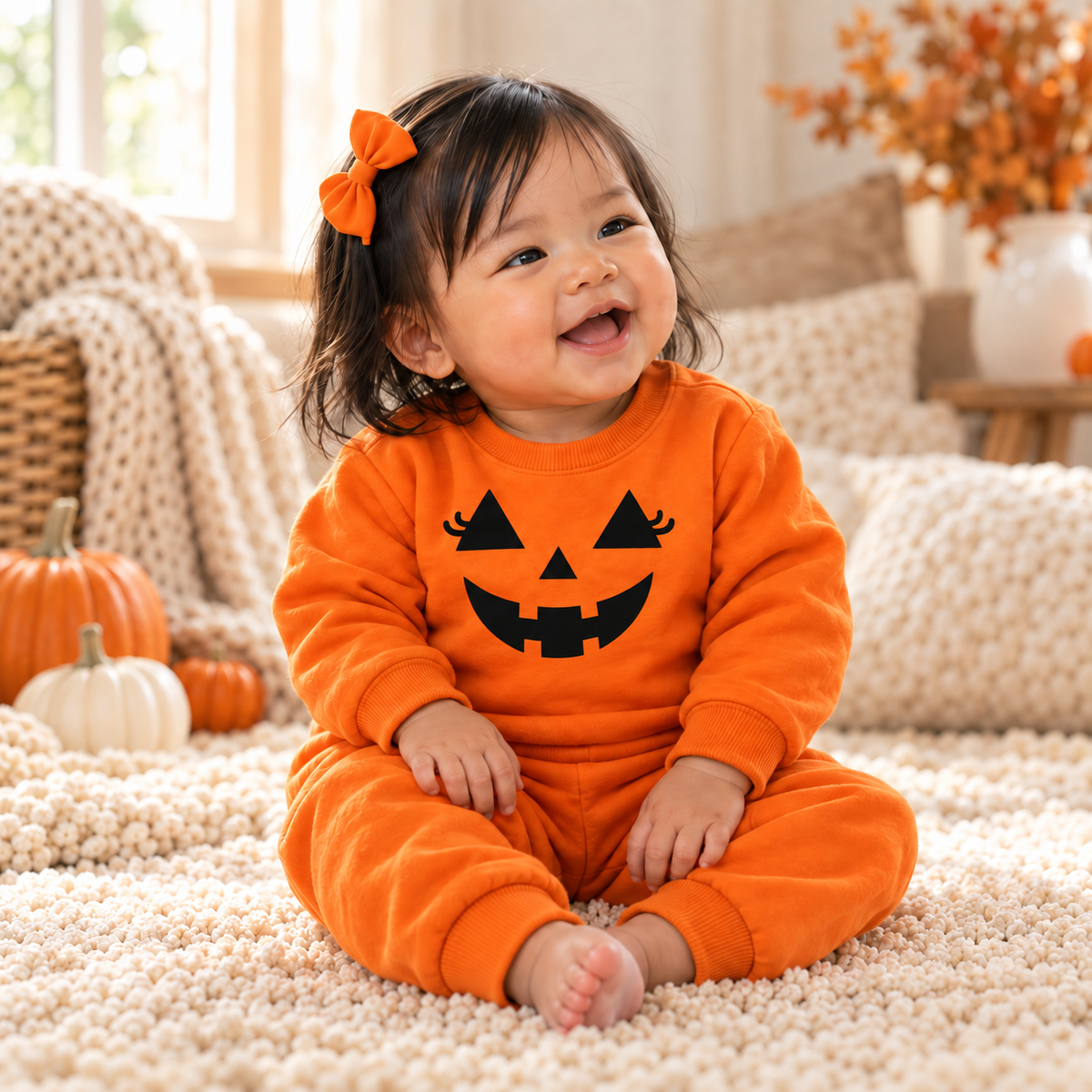 Little Pumpkin Lashes Sweat Set Infant/Toddler