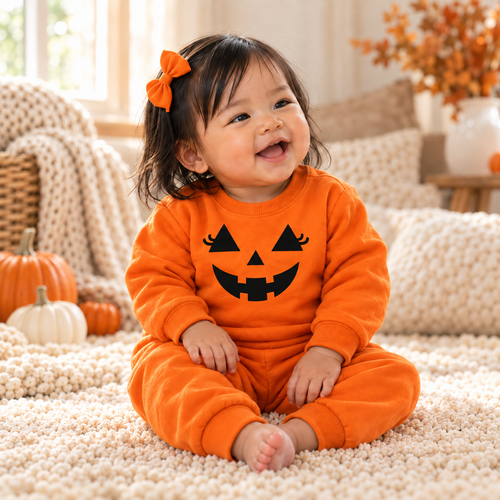 Little Pumpkin Lashes Sweat Set Infant/Toddler
