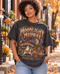 Vintage Midnight Midway Oversized Acid Washed Tee